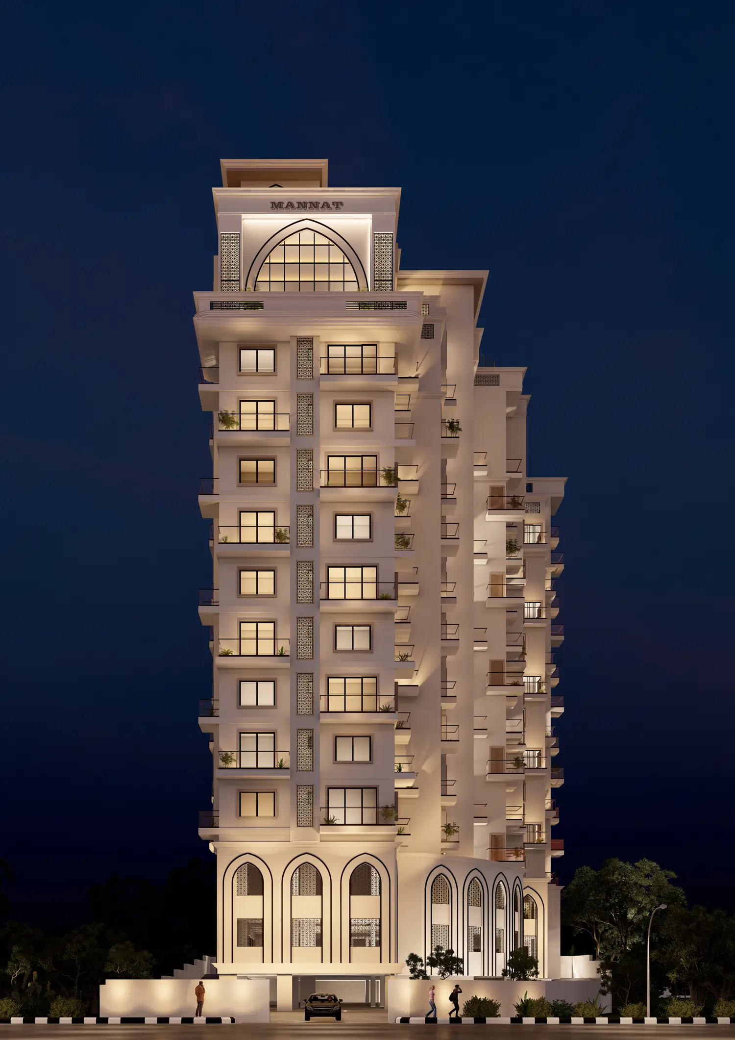 Mannat residential building on Bariyatu Road, Ranchi